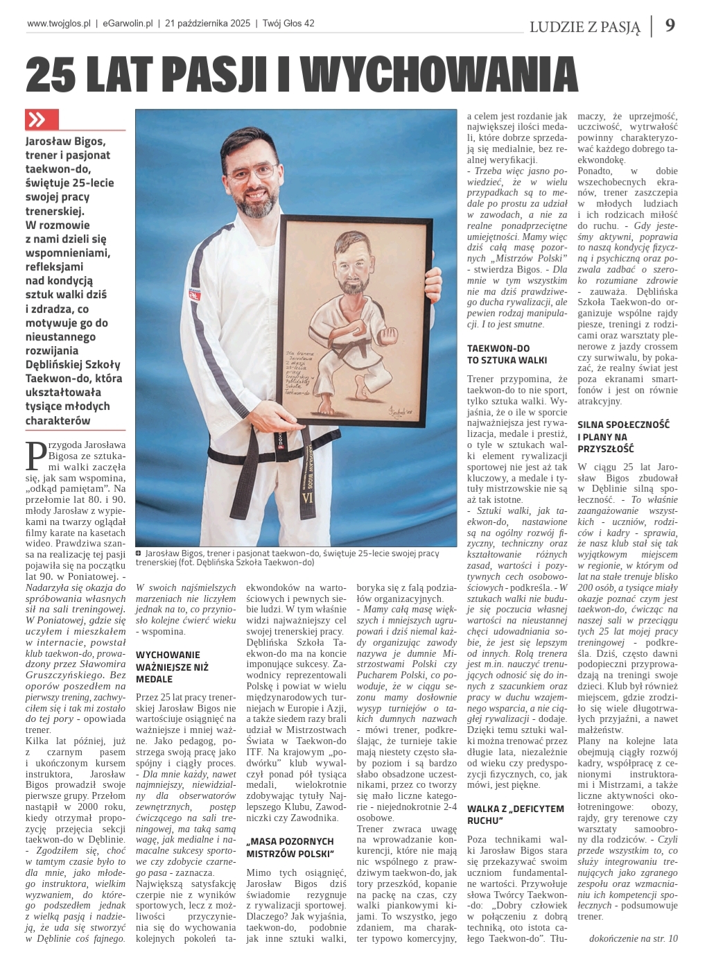 25 lat pasji i wychowania – wywiad z trenerem Jarosławem Bigosem