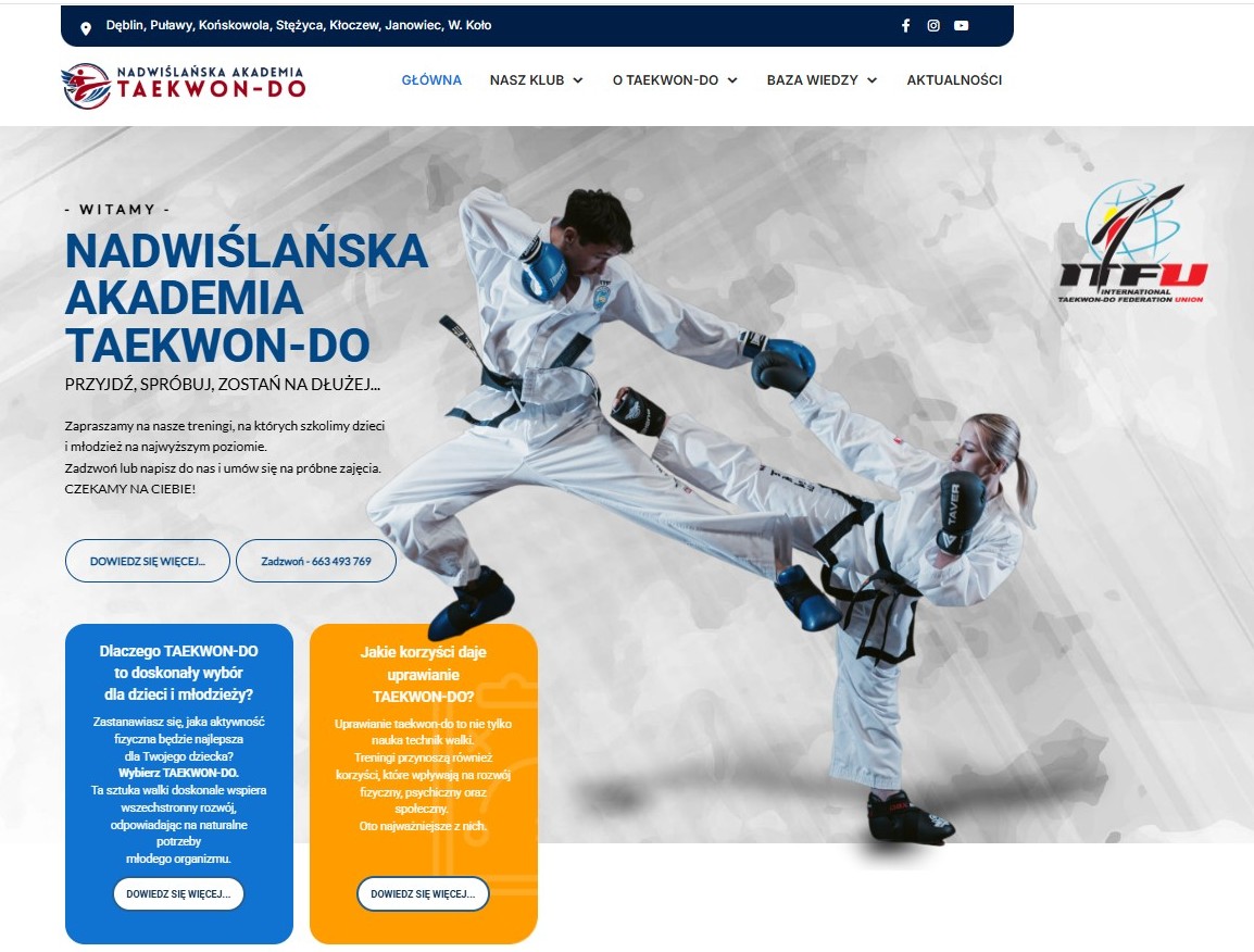 Od sezonu 2026/27 działamy jako NADWIŚLAŃSKA AKADEMIA TAEKWON-DO